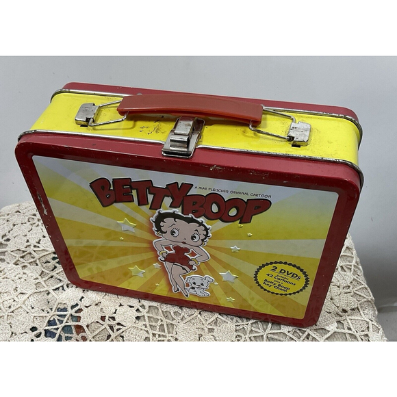 Vintage Betty Boop Black Purse Bag 90s Y2K Faux Leather And Collectable Tin - Picture 13 of 14